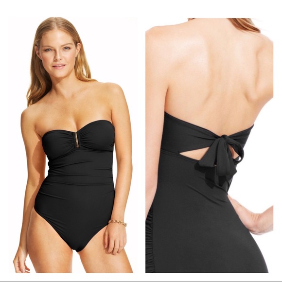 Calvin Klein Other - Calvin Klein Strapless Bandeau One Piece Swimsuit